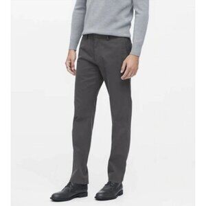 Banana Republic Mens 33 x 32 Emerson Chino Pants Gray Straight Leg